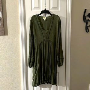 Olive green dress from Fig And flower brand. never worn, but no tags.